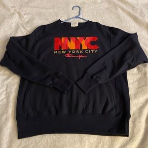 Mens Champion Reverse Weave Crew, NYC M